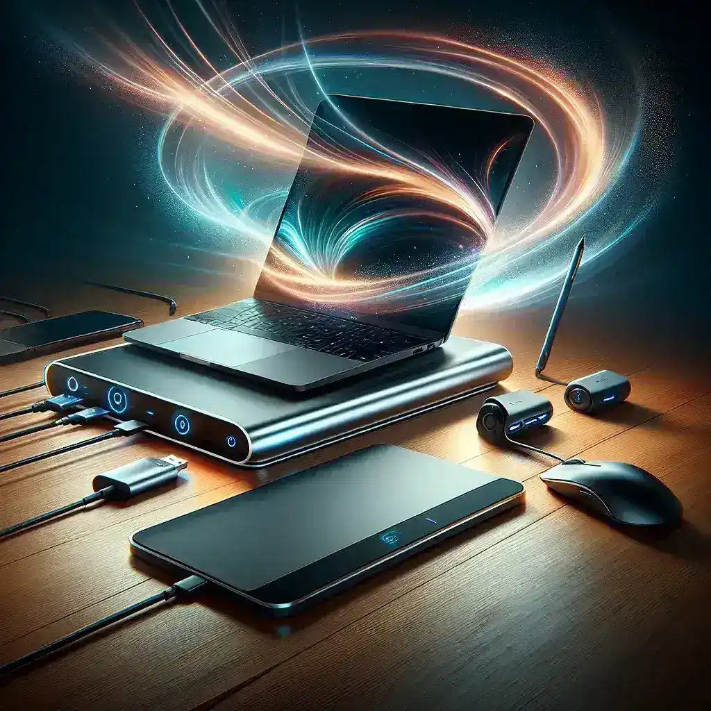 Apa saja keuntungan yang ditawarkan oleh stasiun dok laptop dengan dukungan Thunderbolt 4?