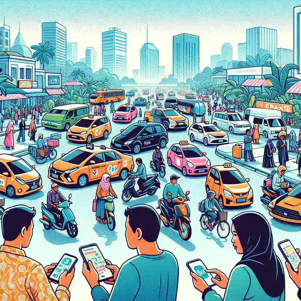 Indonesia Capai Pertumbuhan 50% Pengguna Aplikasi Transportasi Digital